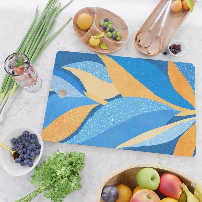 Vibrant Night Garden Cutting Board Gallery Image 2