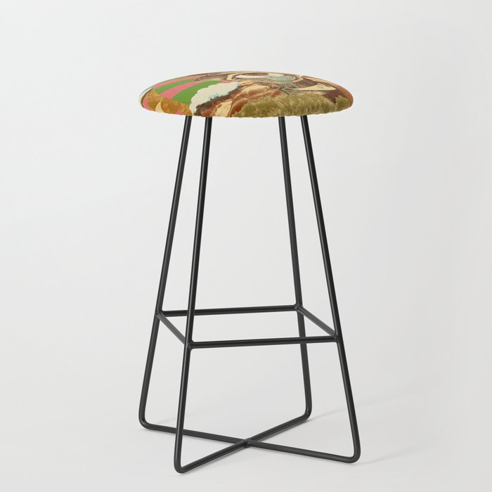 AFTERNOON PSYCHEDELIA Stool Gallery Image 1
