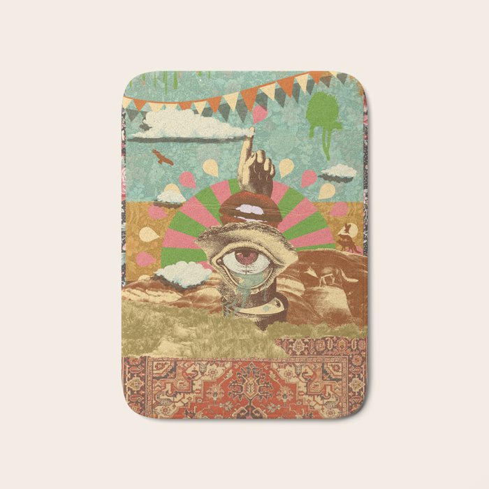 AFTERNOON PSYCHEDELIA Bath Mat Gallery Image 1
