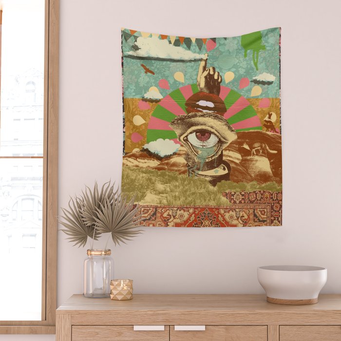 AFTERNOON PSYCHEDELIA Wall Tapestry Gallery Image 2