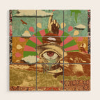AFTERNOON PSYCHEDELIA Wood Wall Art Gallery Image 1