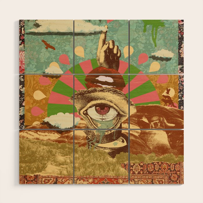 AFTERNOON PSYCHEDELIA Wood Wall Art Gallery Image 1