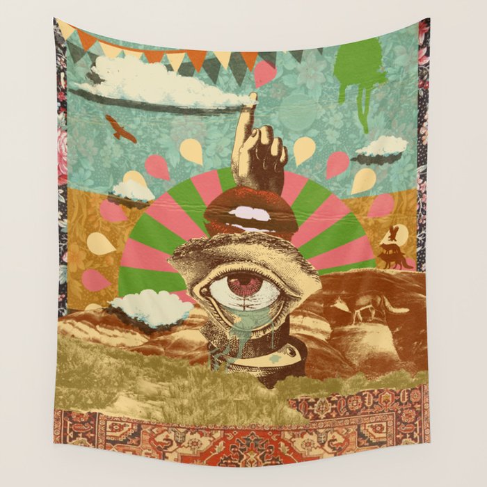 AFTERNOON PSYCHEDELIA Wall Tapestry Gallery Image 1