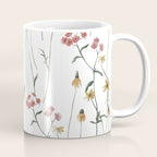 Delicate Wildflowers Floral Watercolor Coffee Mug Gallery Image 1