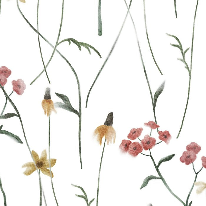 Delicate Wildflowers Floral Watercolor Coffee Mug Gallery Image 2