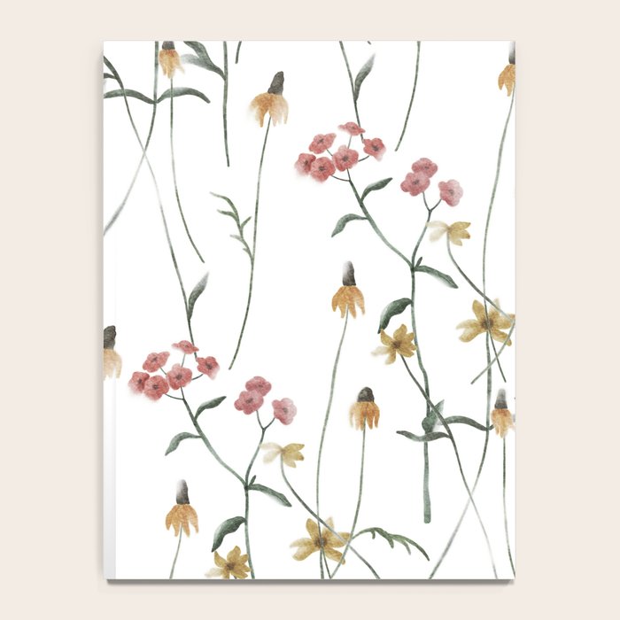 Delicate Wildflowers Floral Watercolor Notebook Gallery Image 4