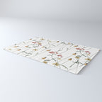 Delicate Wildflowers Floral Watercolor Rug Gallery Image 3