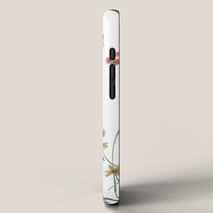 Delicate Wildflowers Floral Watercolor iPhone Case Gallery Image 2