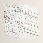 Delicate Wildflowers Floral Watercolor Wrapping Paper Gallery Image 3
