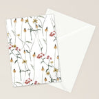 Delicate Wildflowers Floral Watercolor Stationery Card Gallery Image 2