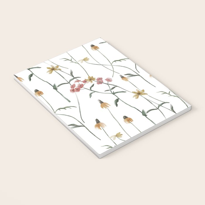 Delicate Wildflowers Floral Watercolor Notebook Gallery Image 3