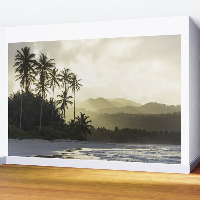 Another Day In Paradise - Tropical Beach Sunset Wall Mural Gallery Image 2