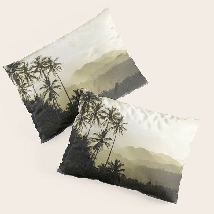Another Day In Paradise - Tropical Beach Sunset Pillow Sham Gallery Image 1
