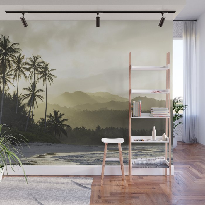 Another Day In Paradise - Tropical Beach Sunset Wall Mural Gallery Image 1