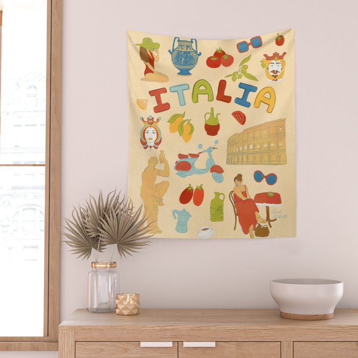 Viva Italia Wall Tapestry Gallery Image 2