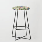 Vintage Blue Birds And Cherries Stool Gallery Image 1