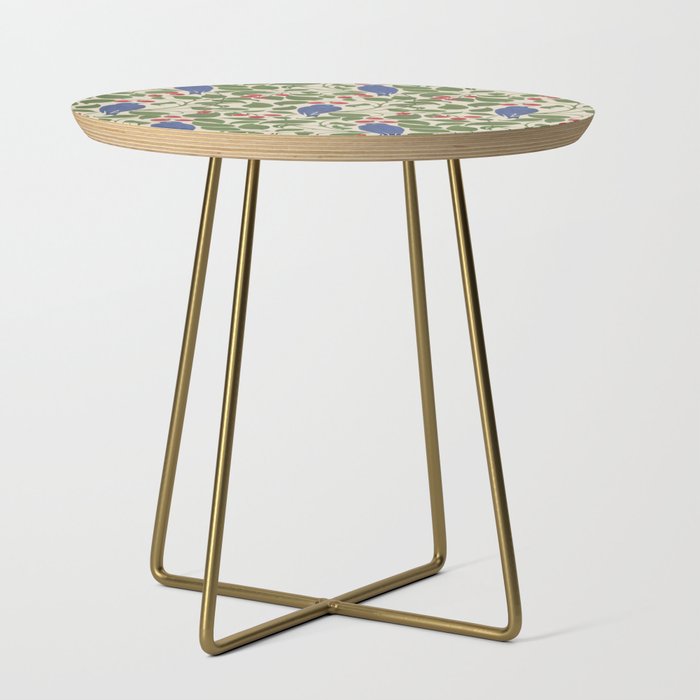 Vintage Blue Birds And Cherries Side Table Gallery Image 1