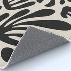 Matisse Cut Outs Ecru Beige Black Mid Century Modern Art Rug Gallery Image 4