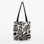 Matisse Cut Outs Ecru Beige Black Mid Century Modern Art Tote Bag Gallery Image 2
