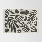 Matisse Cut Outs Ecru Beige Black Mid Century Modern Art Rug Gallery Image 2