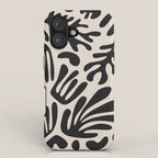 Matisse Cut Outs Ecru Beige Black Mid Century Modern Art iPhone Case Gallery Image 1