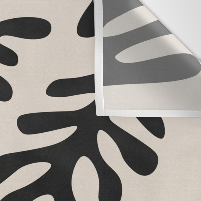 Matisse Cut Outs Ecru Beige Black Mid Century Modern Art Wall Tapestry Gallery Image 3