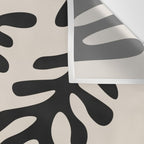 Matisse Cut Outs Ecru Beige Black Mid Century Modern Art Wall Tapestry Gallery Image 3