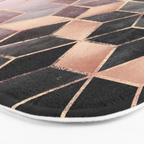 Pink And Grey Gradient Cubes Bath Mat Gallery Image 3
