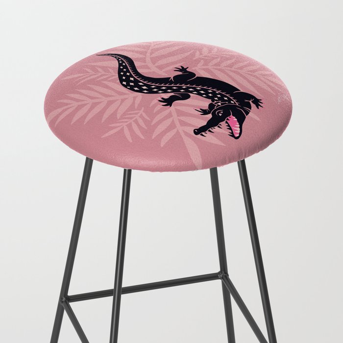 Crocodile - Dusty Rose Palette Stool Gallery Image 2