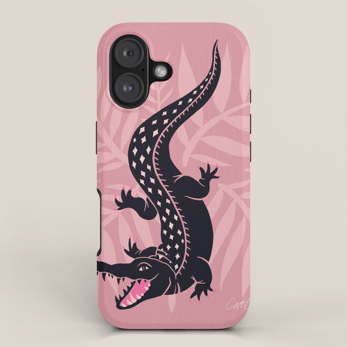 Crocodile - Dusty Rose Palette iPhone Case Gallery Image 1