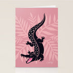 Crocodile - Dusty Rose Palette Stationery Card Gallery Image 2