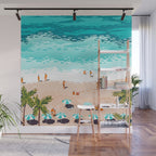 Dream in Colors Borrowed From The Sea | Ocean Tropical Beachy Summer | Swim Surf Travel Vacation Wall Mural Gallery Image 1
