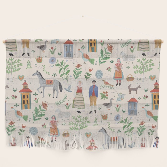 Swedish Folk Art Wall Hanging Gallery Image 1