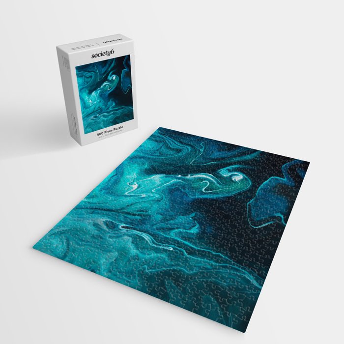 Gravity II - Abstract Marble Jigsaw Puzzle Gallery Image 2