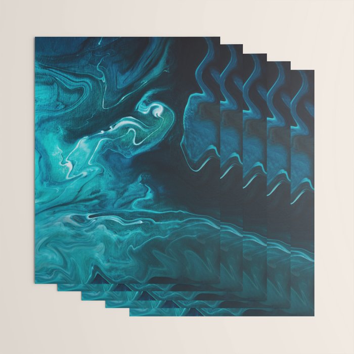 Gravity II - Abstract Marble Wrapping Paper Gallery Image 3