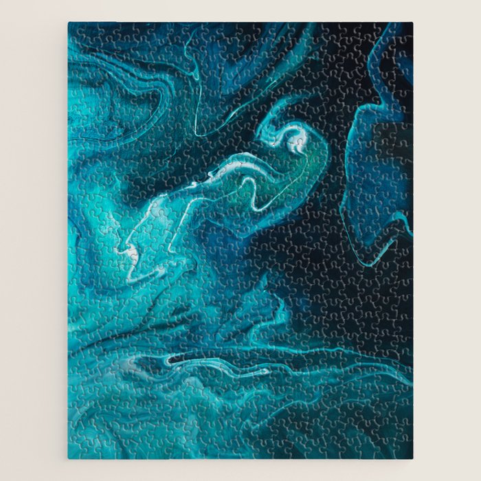 Gravity II - Abstract Marble Jigsaw Puzzle Gallery Image 1