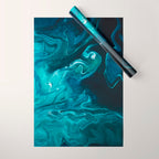 Gravity II - Abstract Marble Wrapping Paper Gallery Image 1