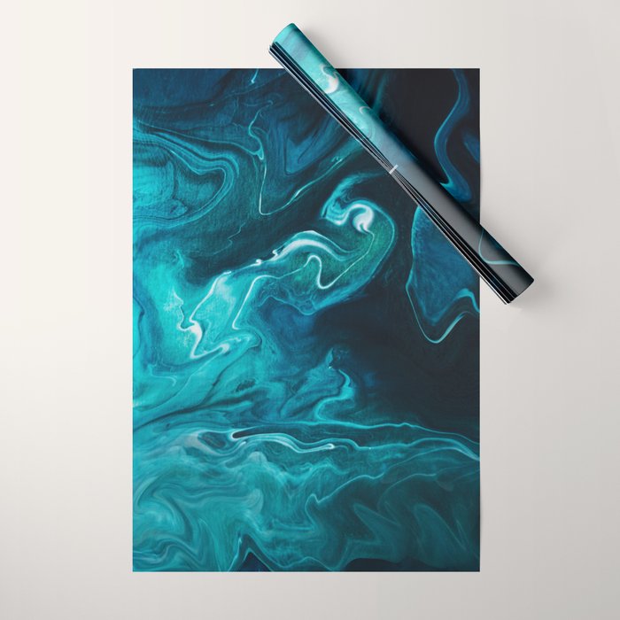 Gravity II - Abstract Marble Wrapping Paper Gallery Image 1