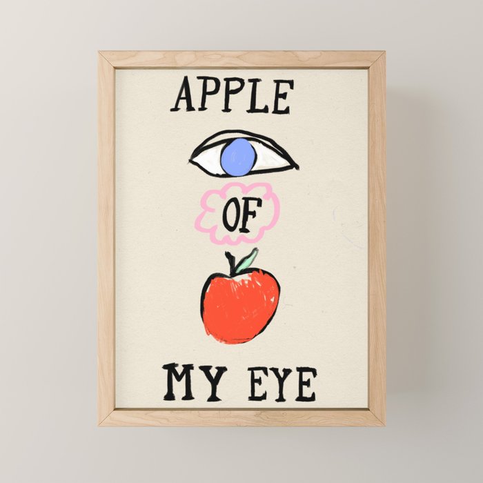 Apple of My Eye Mini Art Print Gallery Image 1