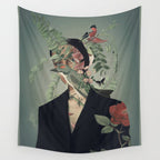 inner garden 6 Wall Tapestry Gallery Image 4