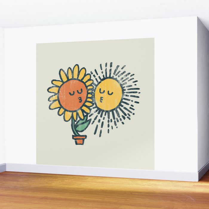 Sun Kissed sunflower Wall Mural Gallery Image 2