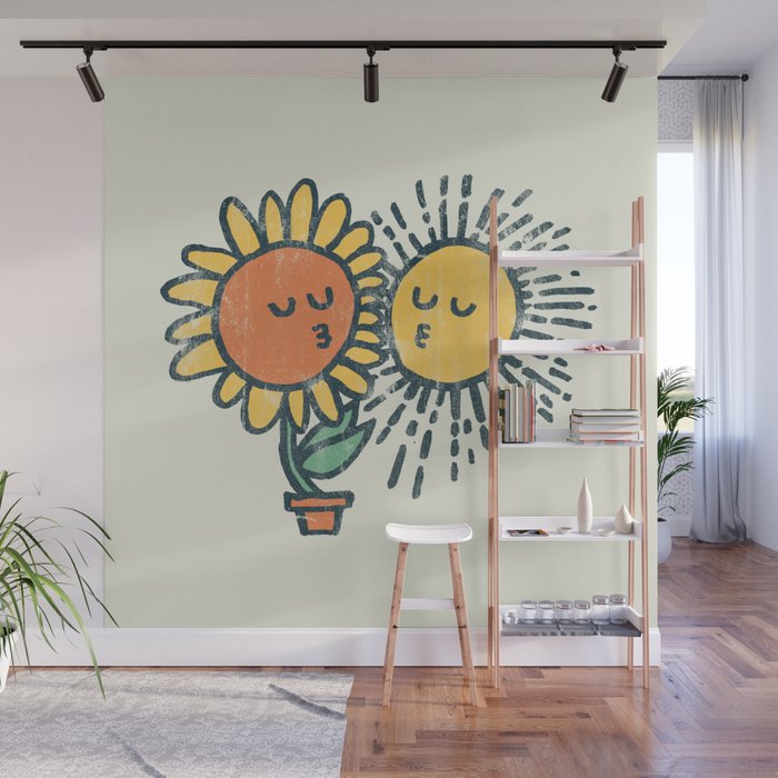 Sun Kissed sunflower Wall Mural Gallery Image 1