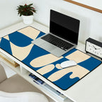 Modern Abstract Depth - Cobalt Desk Mat Gallery Image 2