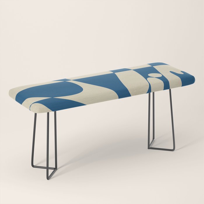 Modern Abstract Depth - Cobalt Bench Gallery Image 1