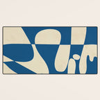 Modern Abstract Depth - Cobalt Desk Mat Gallery Image 3