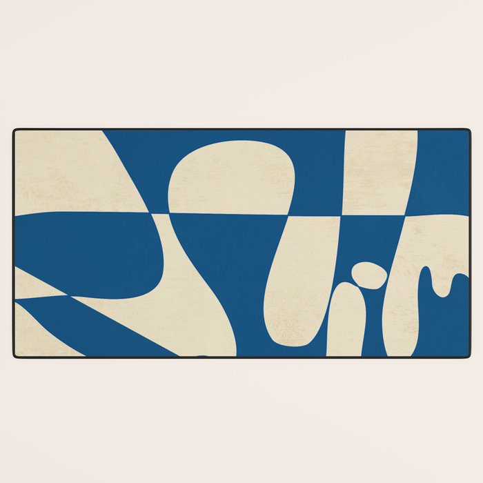 Modern Abstract Depth - Cobalt Desk Mat Gallery Image 3