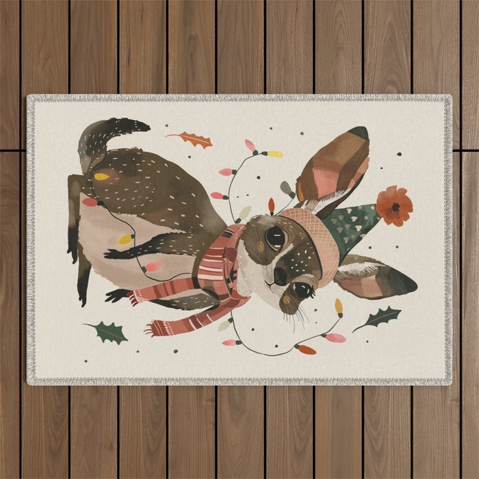 Festive Joey Outdoor Rug Gallery Image 1