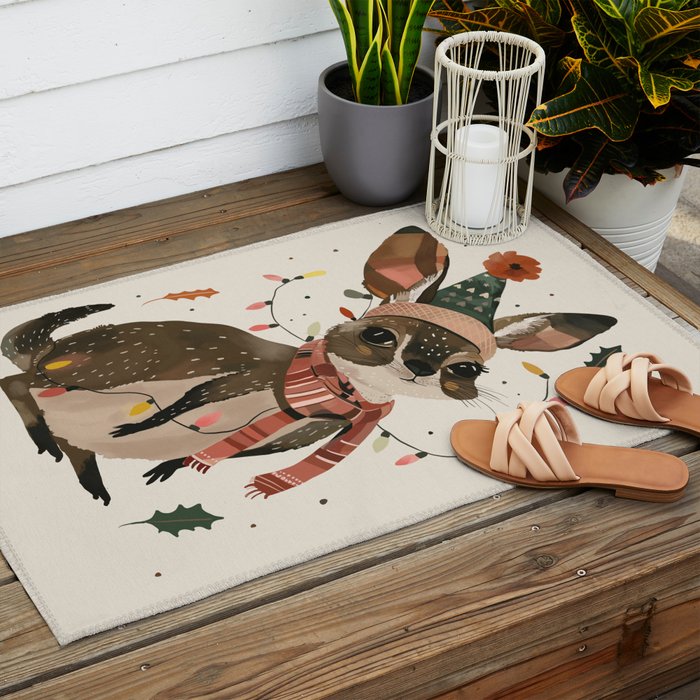 Festive Joey Outdoor Rug Gallery Image 2