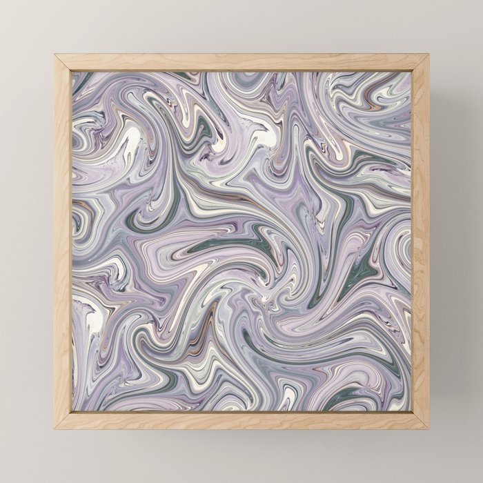 seamless pattern abstract marble texture background Mini Art Print Gallery Image 1