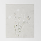 JAPANESE IKEBANA 2 Throw Blanket Gallery Image 2